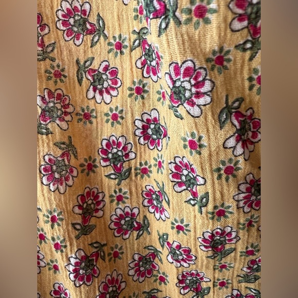 Chaps - 1X - Long Sleeve Top - Yellow/Red/Green - Picture 4 of 7